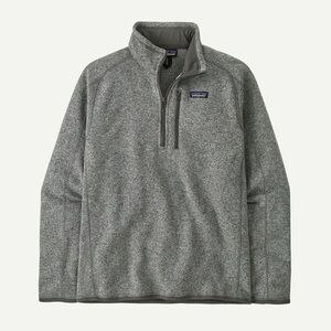 Patagonia Men's Quarter Zip-Up Sweater in Heather Gray XL